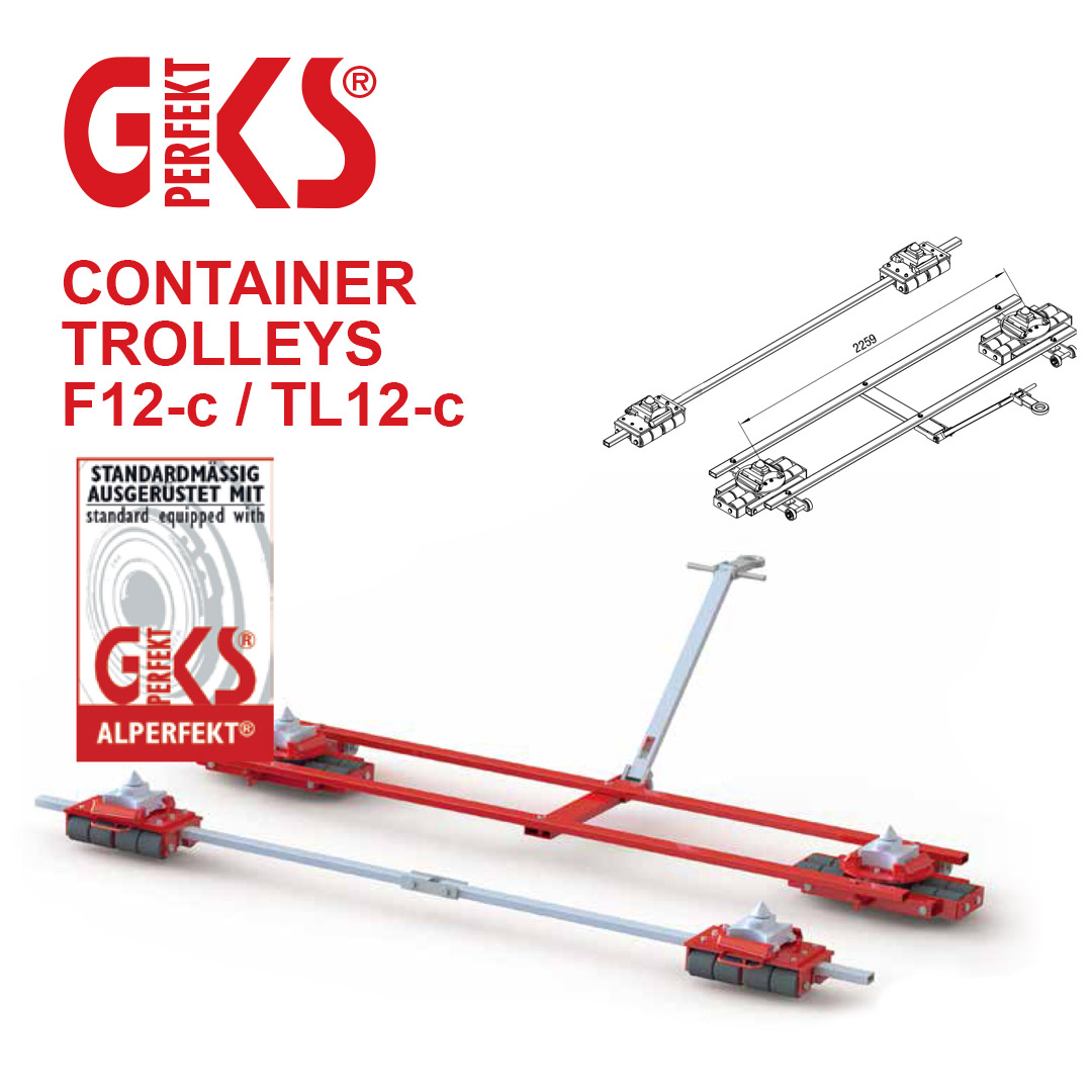 Container Trolleys F12-c / TL12-c for heavy loads up to 24 tons