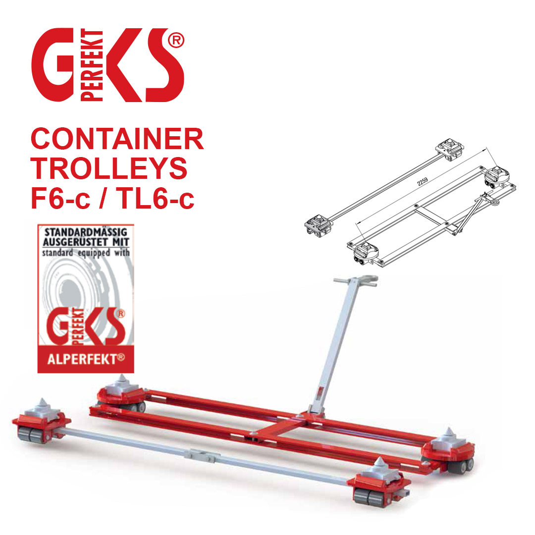 Container Trolleys for heavy loads up to 12 tons