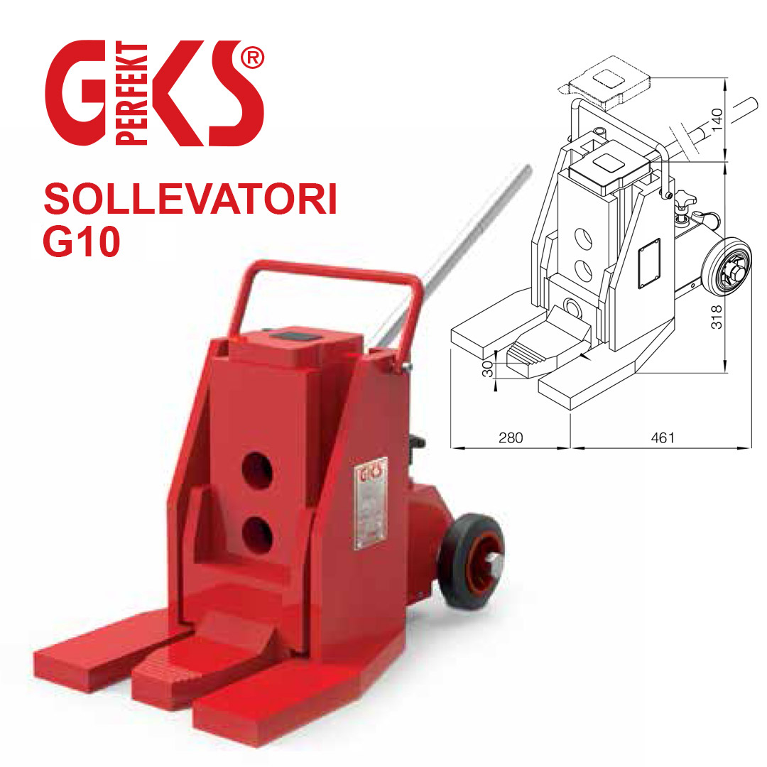 sollevatori idraulici, sollevatori idraulici fino a 10 tonnellate