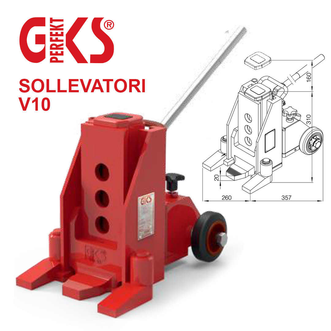 sollevatori idraulici, sollevatori idraulici fino a 10 tonnellate