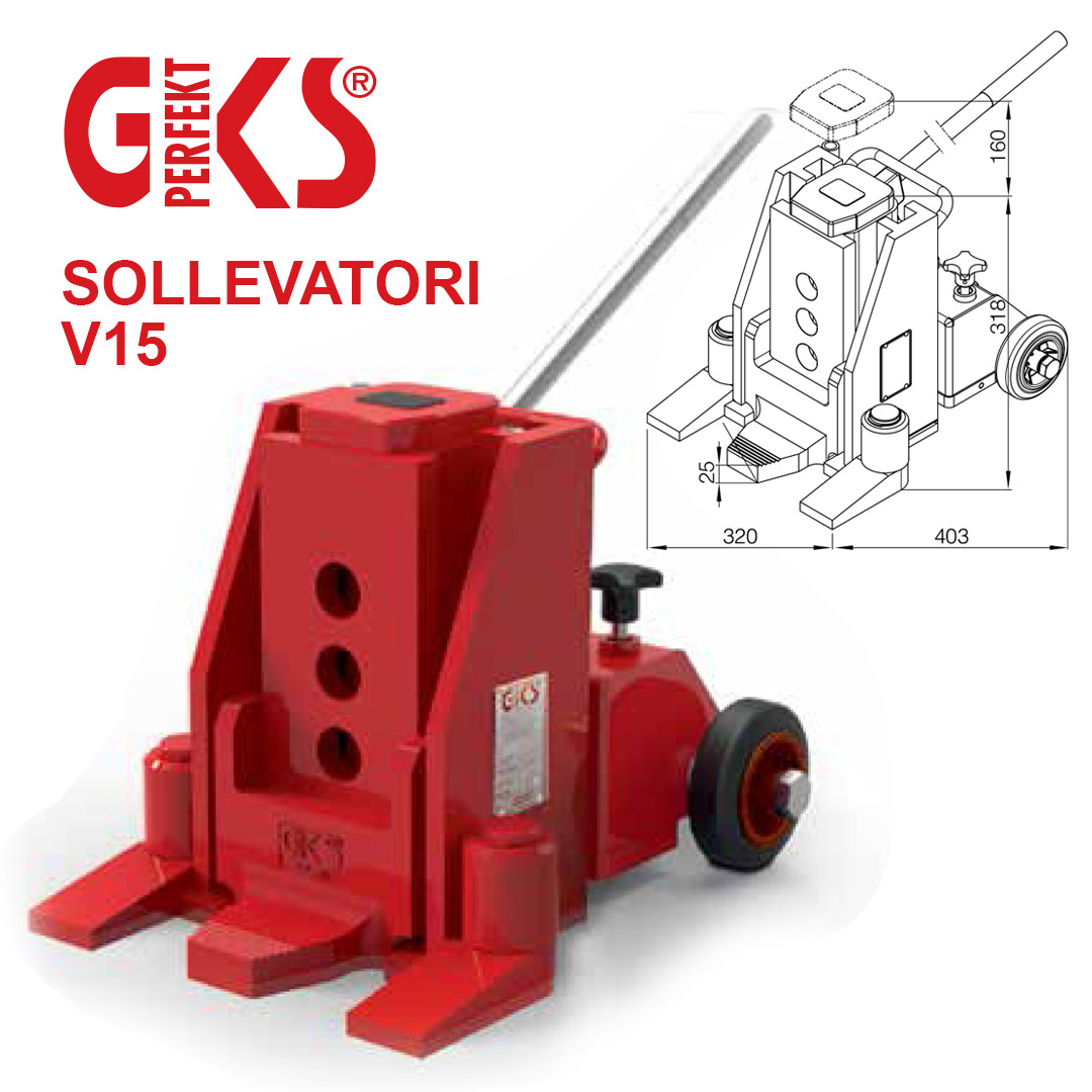 sollevatori idraulici, sollevatori idraulici fino a 15 tonnellate